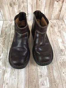 Born ankle boots women’s 9 Brown Leather W99282G3 Slip-on Rubber sole - Picture 1 of 7
