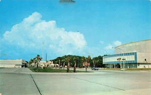 PANAMA CITY FL FLORIDA ENTRY TO NEW MARINA & CITY AUDITORIUM POSTCARD 050824 T - Picture 1 of 2