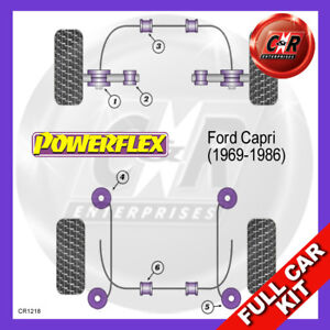 Powerflex Completo Juego Cojinete Para Ford Capri Mk3 2.8 (To 86)