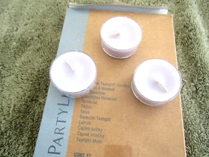 PARTYLITE (12) NEW IN BOX UNIVERSAL TEALIGHT CANDLES GERANIUM CITRONELLA V04A560 - Picture 1 of 3