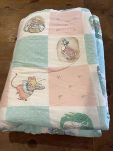 Vintage Cannon 90’s comforter- Nursery Rhyme Characters, Pastel Vintage Comforte - Picture 1 of 4