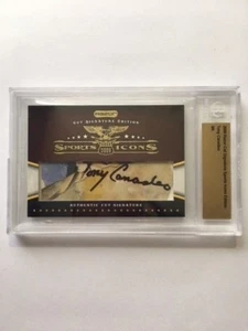 Autograph 3/4 TONY CANADEO Packers HOF (3=Jersey #) 2009 Razor Cut Signatures - Picture 1 of 6