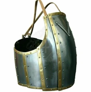 Medieval Larp Churburg Breast plate Knight Cuirass Half Body Armor Chest - Picture 1 of 3