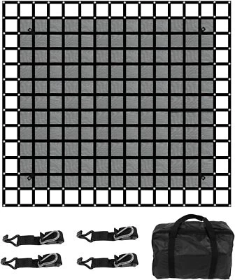 Heavy Duty Cargo Net for Pickup Truck Bed 10'x 12' Truck Bed Cargo Net with Mesh Foto 1 de 4