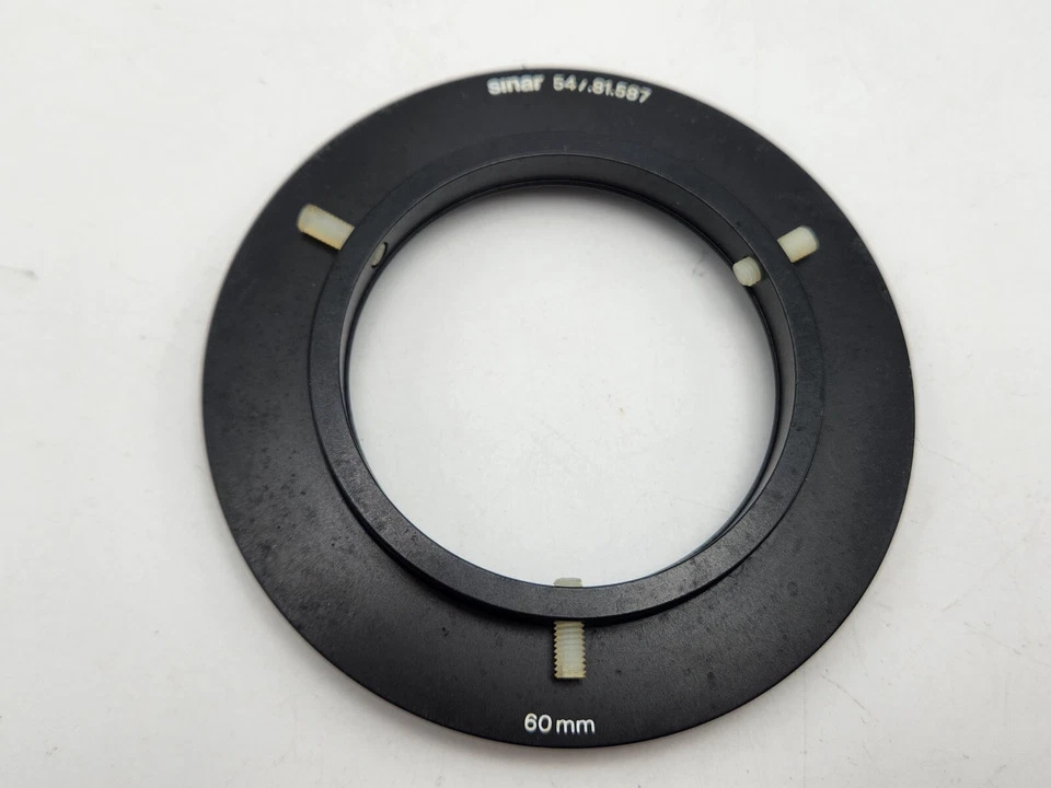 Sinar 547.81.579 60mm Drop-In Filter Ring Holder Adapter for P2 P3 95.5mm - Image 1 of 4