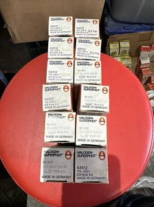 Qty 12 NOS OSRAM HALOGEN SUPERPHOT 64512 BULBS/LAMPS - Picture 1 of 4