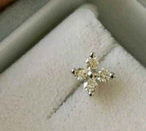 Diamant Ohrstecker Solo Weißgold - Bild 1 von 8