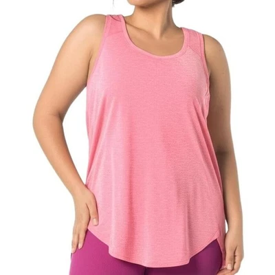 RBX Tank Top Size 3X Womens Plus Size Heather Pink Sleeveless Active Casual - Image 1 of 4