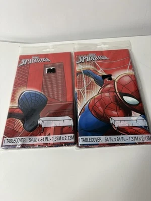 Marvel SPIDER-MAN Plastic Tablecovers (2 Packs)54 X 84 in Birthday Party Decor - Image 1 of 2