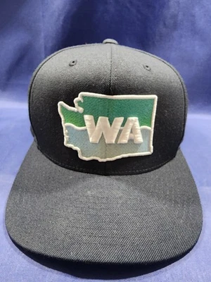 Seattle Sounders FC Mitchell & Ness Sombrero Negro Logo del Estado Gorra Snapback Foto 1 de 4