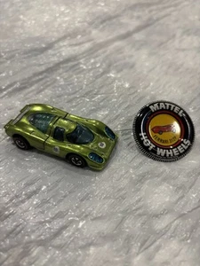 Hot Wheels Redline 69 Porsche 917 US Apple Green Blue Windows Immaculate NM - Picture 1 of 7