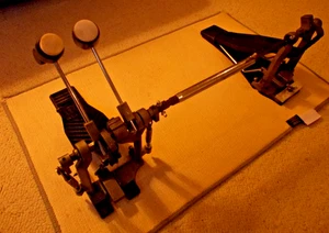 Gilbratla double bass drum pedal heavy duty double chain REDUCED - Picture 1 of 5