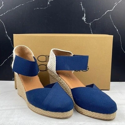 Alpargata Andre Assous Anouka cuña azul marino talla 6 Foto 1 de 4