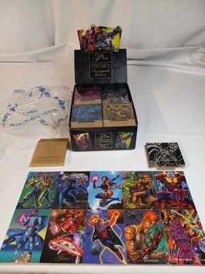 BOX FRESH TESTED 4 1994 Marvel Universe Sealed Packs Flair Inaugural Edition  - Image 1 of 4