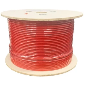 Bulk Cat6a Plenum 1000ft 750 Mhz Pure Copper CMP Rated Cable Red - Picture 1 of 1