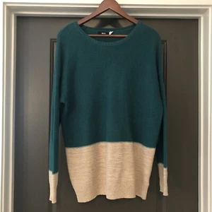BDG Damen Oversize Pullover Gr. XS/TP grün hellbraun - Bild 1 von 9