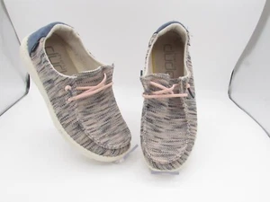 Hey Dude Wendy Sox Damenschuhe Größe 8 hellrosa bequeme flache Slipper Freizeitschuhe - Bild 1 von 9