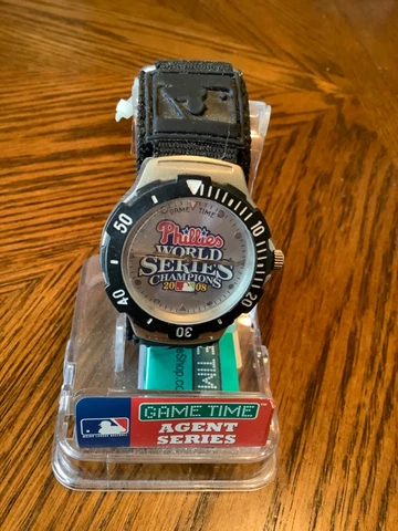 2008 PHILADELPHIA  PHILLIES WORLD SERIES CHAMPIONS BASEBALL WATCH W/ CASE MINT Cover