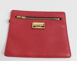 Salvatore Ferragamo Red Leather Mini Pouch Clutch Bag - Picture 1 of 4