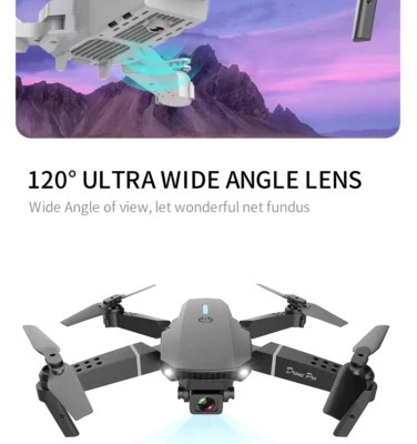 KBDFA 2023 New E88 Pro WIFI FPV Drone Wide Angle HD 4K 1080P Camera Height Hold - Image 1 of 4