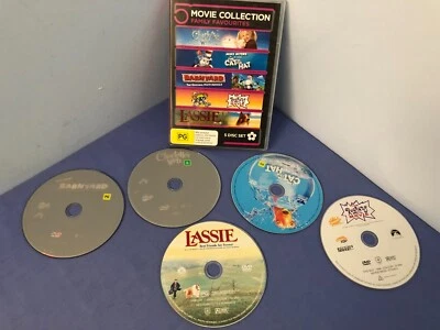 Charlotte's Web/The Cat In The Hat/Lassie/Rugrats/Barnyard - 5 Movie DVD R4 - Image 1 of 4