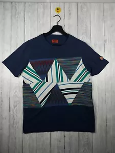 Missoni T Shirt Mare Patchwork Navy Short Sleeve Tee Size Small S Mens - Picture 1 of 11