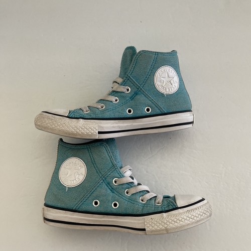 Scarpe Converse CTAS Pull Zip HI Rapid Teal White casual alla moda junior taglia 13