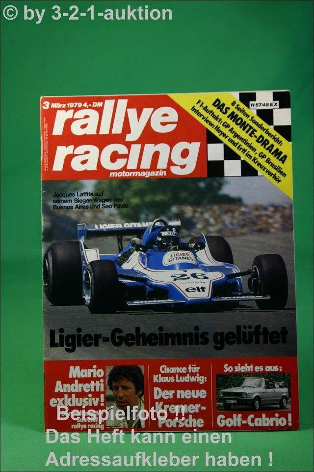 Rallye Racing 3/79 VW GOLF CABRIO RANGE ROVER BMW M1 - Immagine 1 di 1