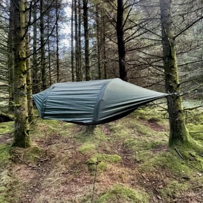 Hammock Tent With Mosquito Net And Rain Fly For 1/2 Preson Hiking Camping Gear - Image 1 of 4