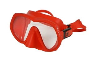 Poseidon Red Line / White Line SCUBA Mask, Low Volume High Performance - Picture 1 of 4