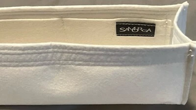 SAMORGA Chanel Medium Classic Double Flap Bag White Felt Organizer Insert 1.2 mm - Image 1 of 4