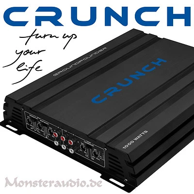 Crunch GPX1000.4 1000 Watt 4-Kanal Verstärker Auto Endstufe brückbar - Bild 1 von 2