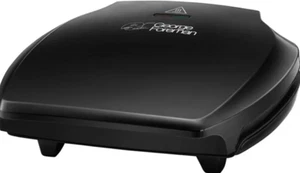 George Forman Family Grill, Superficie di Cottura Antiaderente, Capacità 5 Porzioni, Nero - Foto 1 di 5
