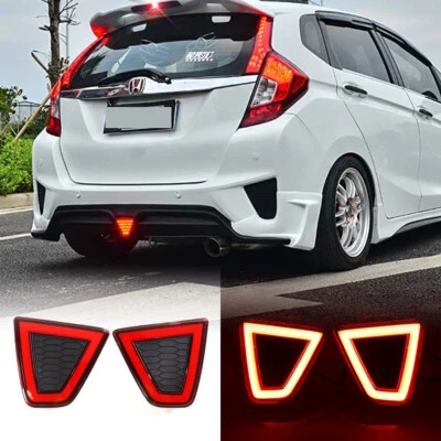 Luz trasera LED con señal de freno para Honda Fit Jazz 2014-2017 Foto 1 de 4