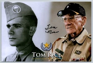 Tom Rice Hand Signed 4 x 6 Photo - WWII US 101st Airborne - D-Day - Picture 1 of 2