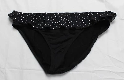 La Blanca Women's Polka-Dot Print Ruffle Swim Bottom MP7 Black/White Size 16 - Image 1 of 4