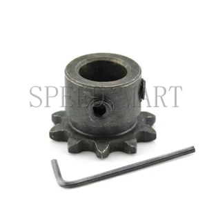 7mm Bore 10 Teeth 10T Metal Pilot Motor Gear Roller Chain Drive Sprocket - Picture 1 of 4