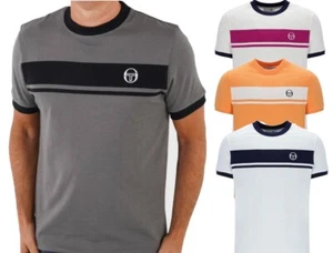 Sergio Tacchini Men's Retro Master T-shirt Short Sleeve Tee Cotton Top New S-4XL - Picture 1 of 36