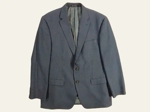 Men's Ralph Lauren Polo 44R Blue Brown Wool 2 Button Herringbone Sports Jacket   - Picture 1 of 8