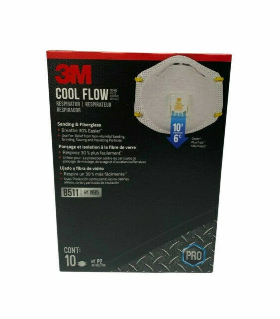 Cool Flow 8511 PRO Series 10 pack Grade 95 sanding and fiberglass - EXP. 08/2026 - Image 1 of 1