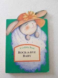 Lullaby Board Book - Rock-A-Bye Baby 1995 Wendy Straw Five Mile Shape - Imagen 1 de 12