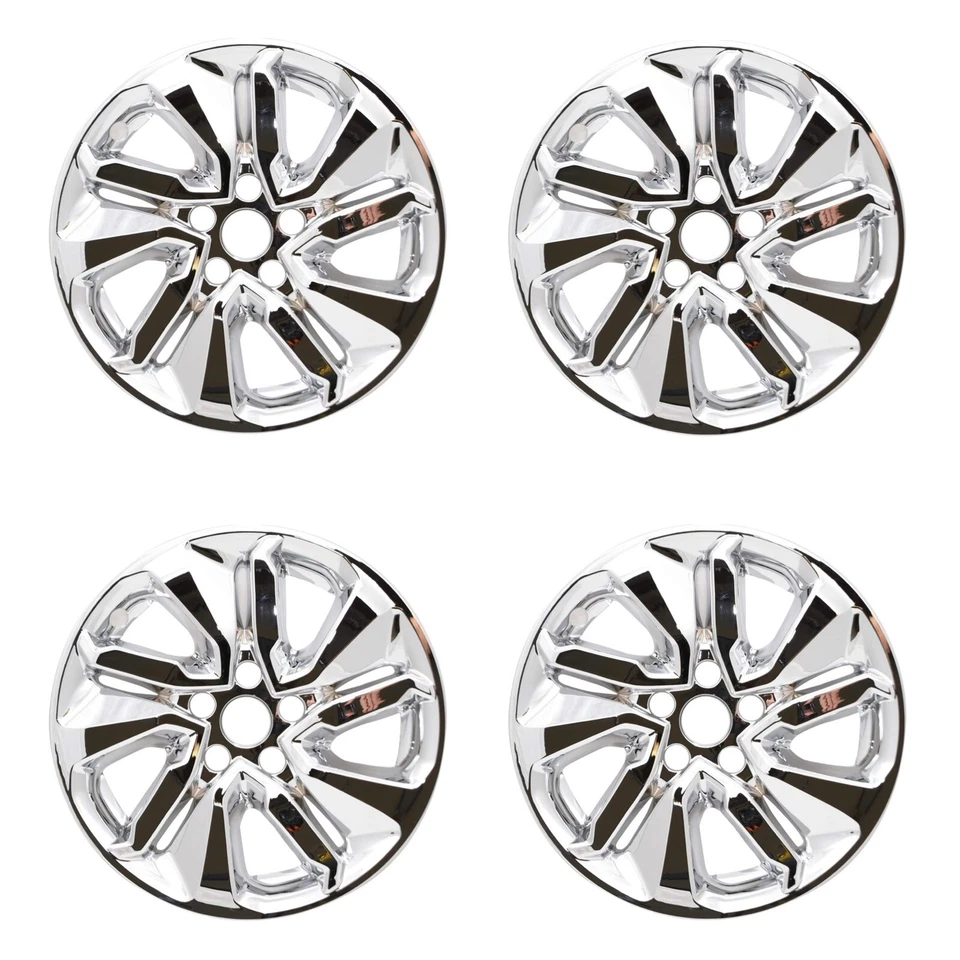 铬 17 英寸车轮皮肤卡扣环盖轮毂盖适用于本田雅阁 LX 2018-22 — 第 1/4 张图片