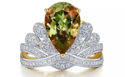 Anello in Alessandrite che Cambia Colore – Design Corona in Argento Sterling 925 - Immagine 1 di 4