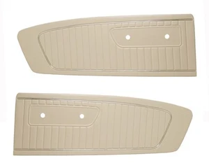 Mustang Door Panels Standard Vinyl Pair 1964 1965 1966 White - TMI - Picture 1 of 1