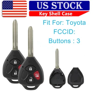 2 Replacement For 2007 2008 2009 2010 Toyota Rav4 Key Fob Remote Shell Case - Picture 1 of 9