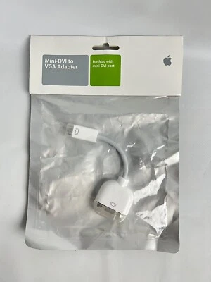 Adaptador de video Apple OEM (Mini-DVI) a VGA - blanco (M9320G/A) Foto 1 de 4