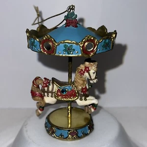 Bradford Carousels for all Seasons Christmas Ornament Hoffy Prancer Carousel - Picture 1 of 7
