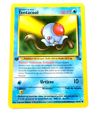 CARTE POKEMON TENTACOOL 56/62 RARE EDITION 1 FOSSILE 30 PV FRANCAISE WIZARDS TBE