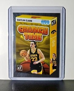 Caitlin Clark 2024 Silver Foil Panini Donruss Crunch Time #SS-CT1 Iowa Hawkeyes - Picture 1 of 2
