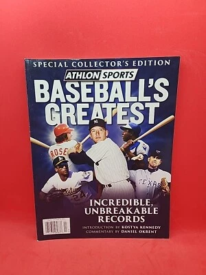 Revista Athlon Sports Baseball's Greatest Increíble Irrompible Records 2015 Foto 1 de 4